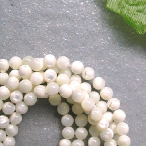 Crofta 15 Inch Fashionable Round Shape Beads Strand 6mm Diameter FOR Necklace Bracelet DIY Jewelry Making Pack of 2PCS