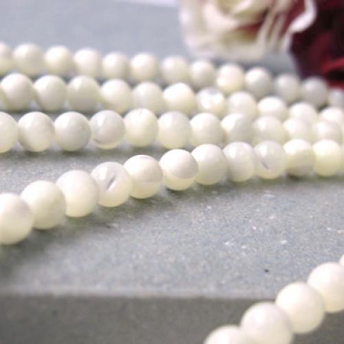 Crofta 15 Inch Fashionable Round Shape Beads Strand 6mm Diameter FOR Necklace Bracelet DIY Jewelry Making Pack of 2PCS