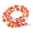 Crofta 10mm Crab Fire Agate Round Gemstone Loose Beads 15inch