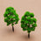 Crofta 10Pcs Model Tree Set DIY Scenery Landscape HO N w/ 2 Grass Mat Lawn