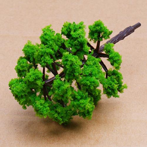 Crofta 10Pcs Model Tree Set DIY Scenery Landscape HO N w/ 2 Grass Mat Lawn