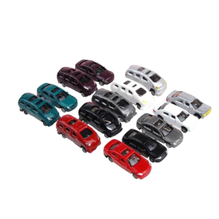 Crofta 100pcs Painted Model Cars Building Train Layout Scale N Z (1 to 200) C200-4