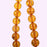 Crofta 10mm Mahogany Synthetic Amber Round Loose Beads Strand 15.5 Inch