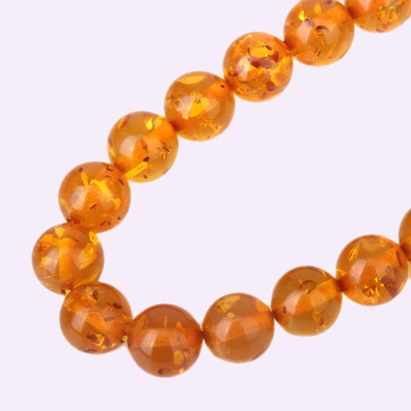 Crofta 10mm Mahogany Synthetic Amber Round Loose Beads Strand 15.5 Inch