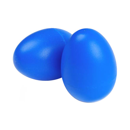 Crofta 2 Pieces Plastic Percussion Musical Instrument Egg Maracas Shakers Blue