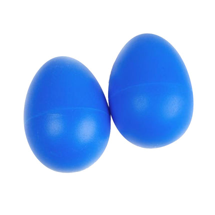 Crofta 2 Pieces Plastic Percussion Musical Instrument Egg Maracas Shakers Blue