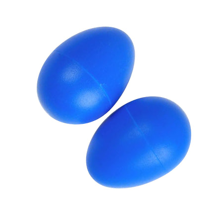 Crofta 2 Pieces Plastic Percussion Musical Instrument Egg Maracas Shakers Blue