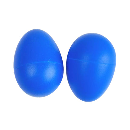 Crofta 2 Pieces Plastic Percussion Musical Instrument Egg Maracas Shakers Blue