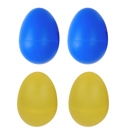 Crofta 2 Pieces Plastic Percussion Musical Instrument Egg Maracas Shakers Blue