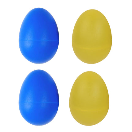 Crofta 2 Pieces Plastic Percussion Musical Instrument Egg Maracas Shakers Blue