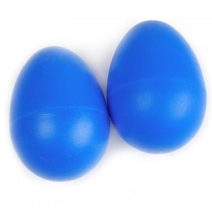 Crofta 2 Pieces Plastic Percussion Musical Instrument Egg Maracas Shakers Blue