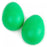 Crofta 1 Pair Plastic Percussion Musical Egg Maracas Shakers - Green