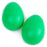 Crofta 1 Pair Plastic Percussion Musical Egg Maracas Shakers - Green