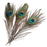 Crofta 10 Pcs Peacock Eye Tail Feathers for Craft Mask Hat 9-13 Inch