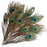 Crofta 10 Pcs Peacock Eye Tail Feathers for Craft Mask Hat 9-13 Inch