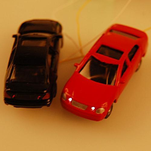 Crofta 10Pcs Flaring Light Painted Model Cars w/ Wires Scale 1 to 100 EC100-3