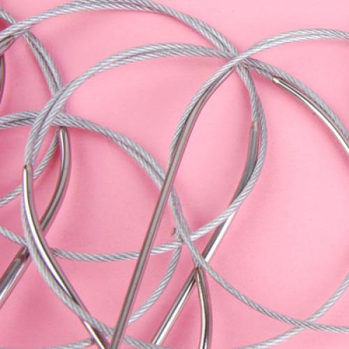 Crofta 11pcs Stainless Steel Circular Knitting Weave Needles Sets 1.5mm-5.0mm