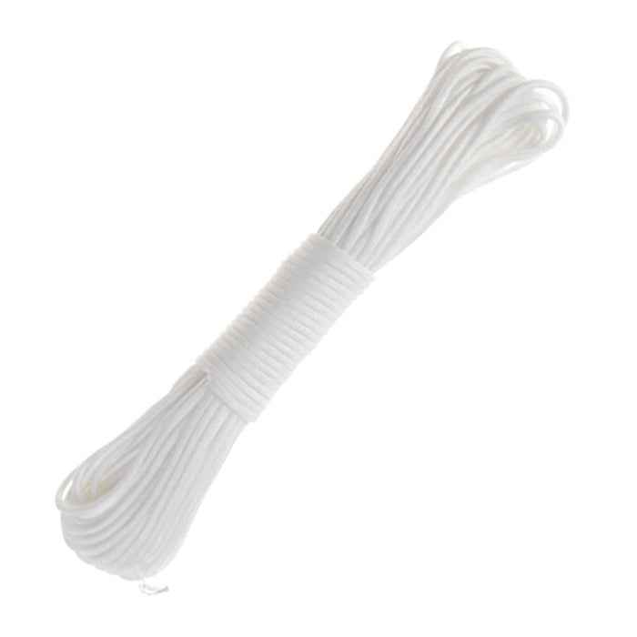 Crofta 100ft Paracord 550 Parachute Cord 7 Strand Outdoor Survival White