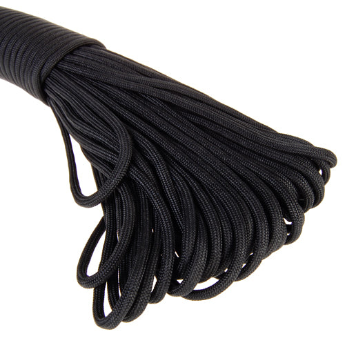 Crofta 100ft Paracord 550 Parachute Cord 7 Strand Outdoor Survival Black