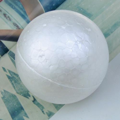 Crofta 10 x White Christmas Modelling Craft Polystyrene Foam Ball Sphere 10cm