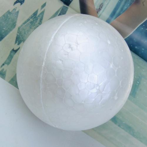 Crofta 10 x White Christmas Modelling Craft Polystyrene Foam Ball Sphere 10cm