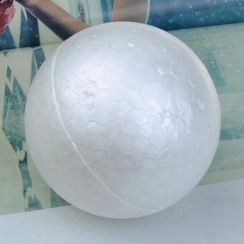 Crofta 10 x White Christmas Modelling Craft Polystyrene Foam Ball Sphere 10cm