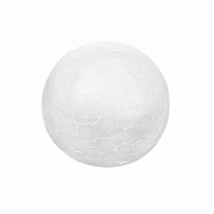 Crofta 10 x 6cm White Modelling Craft Polystyrene Foam Ball Sphere