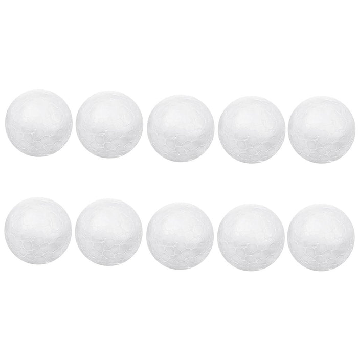 Crofta 10 x 6cm White Modelling Craft Polystyrene Foam Ball Sphere