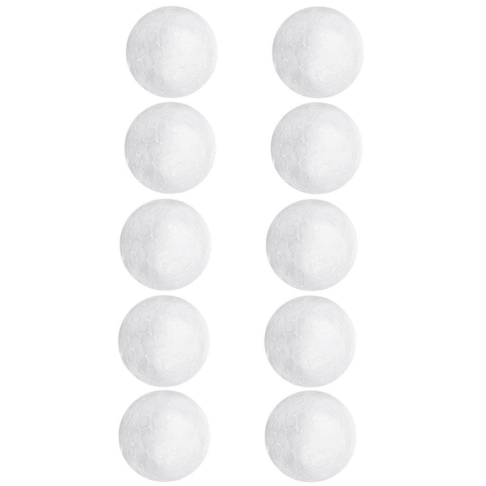 Crofta 10 x 6cm White Modelling Craft Polystyrene Foam Ball Sphere