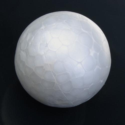 Crofta 10 x 6cm White Modelling Craft Polystyrene Foam Ball Sphere