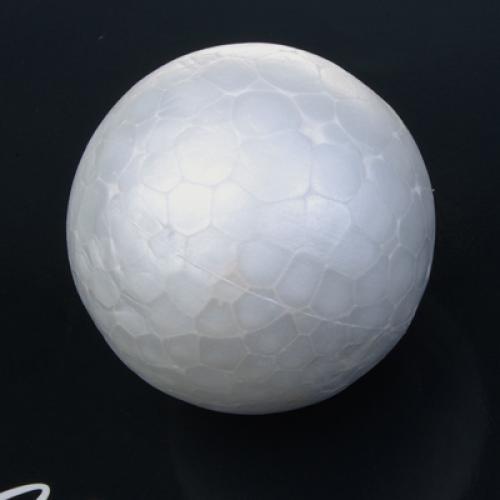 Crofta 10 x 6cm White Modelling Craft Polystyrene Foam Ball Sphere