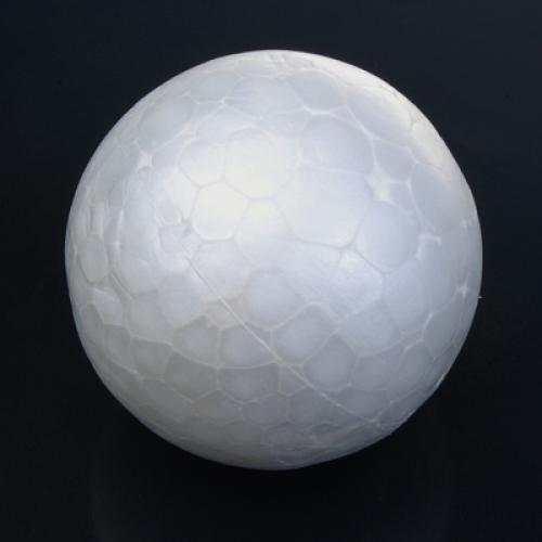 Crofta 10 x 6cm White Modelling Craft Polystyrene Foam Ball Sphere