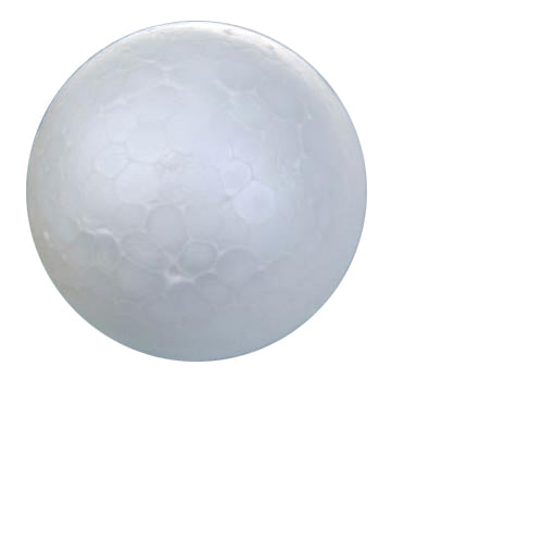 Crofta 10 x 7cm White Modelling Craft Polystyrene Foam Ball Sphere