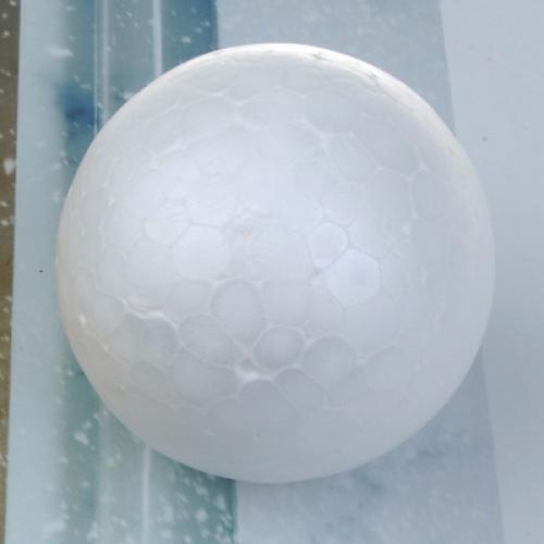 Crofta 10 x 7cm White Modelling Craft Polystyrene Foam Ball Sphere