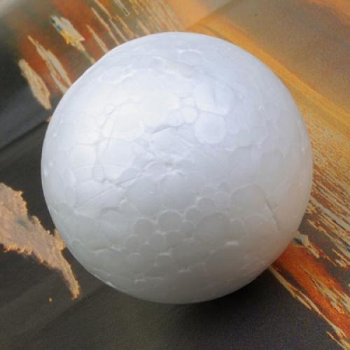 Crofta 10 x 4cm White Modelling Craft Polystyrene Foam Ball Sphere