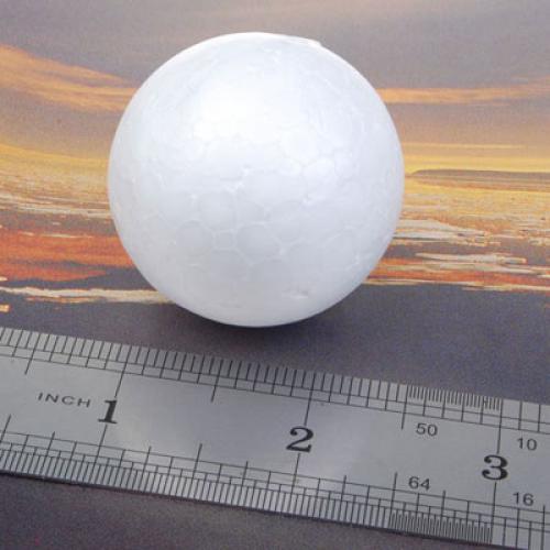 Crofta 10 x 4cm White Modelling Craft Polystyrene Foam Ball Sphere