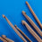 Crofta 12 Sizes Afghan Tunisian Carbonized Bamboo Crochet Hooks 3.0-10.0mm