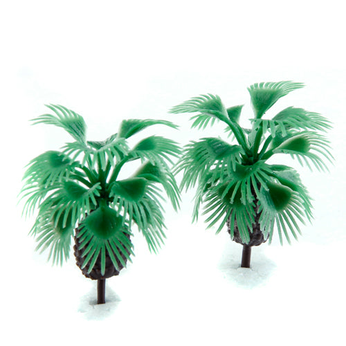 Crofta 10pcs 2.2 inch Model Bottlepalm Trees Layout Train Scale 1/200