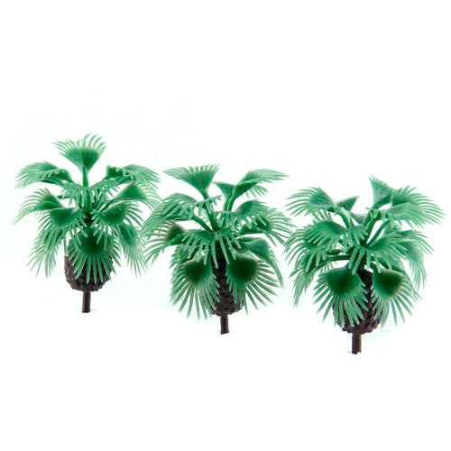 Crofta 10pcs 2.2 inch Model Bottlepalm Trees Layout Train Scale 1/200