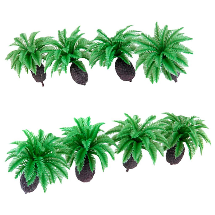 Crofta 10pcs 2.4 inch Model Cycas Trees Layout Train Scale 1/100