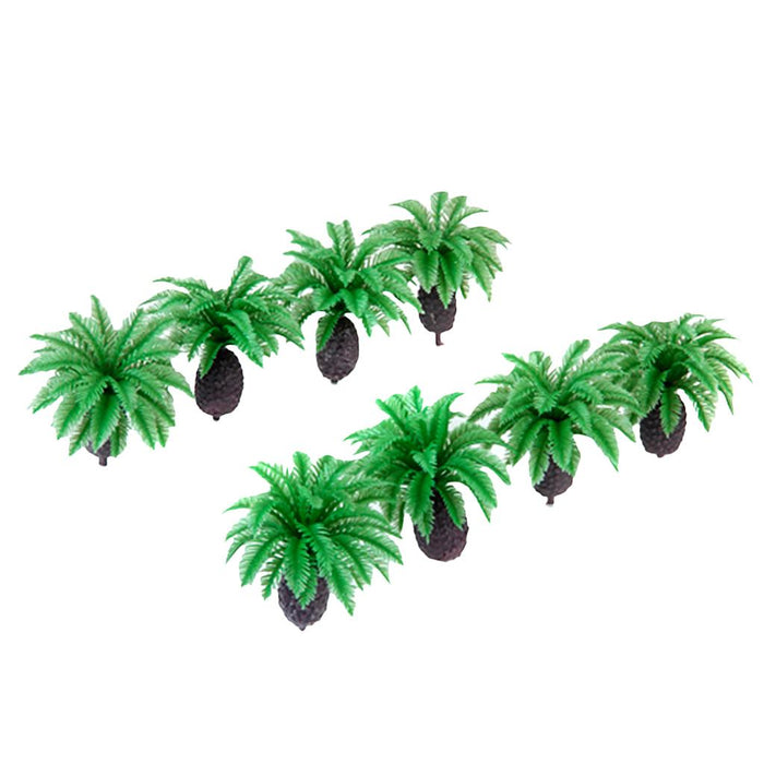 Crofta 10pcs 2.4 inch Model Cycas Trees Layout Train Scale 1/100