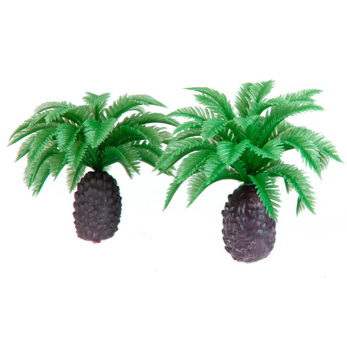 Crofta 10pcs 2.4 inch Model Cycas Trees Layout Train Scale 1/100