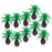 Crofta 10pcs 2 inch Model Cycas Trees Layout Train Scale 1/200