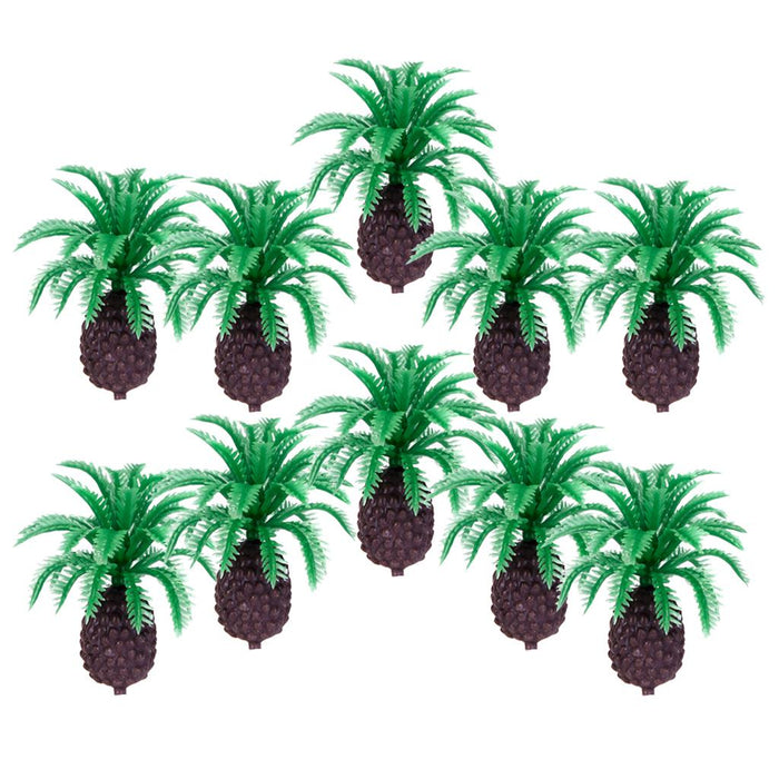 Crofta 10pcs 2 inch Model Cycas Trees Layout Train Scale 1/200