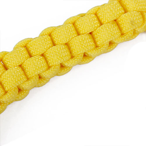 Crofta Yellow Paracord Square Weave Knife Lanyard