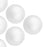 Crofta 10pcs 8cm White Modelling Craft Polystyrene Foam Balls Spheres