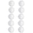 Crofta 10pcs 8cm White Modelling Craft Polystyrene Foam Balls Spheres