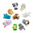 Crofta 10pcs Velvet Animal Style Finger Puppets Set Kids Soft Toys