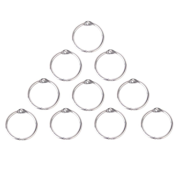 Crofta 10x Hinged Rings for Scrapbooks Albums - 45mm