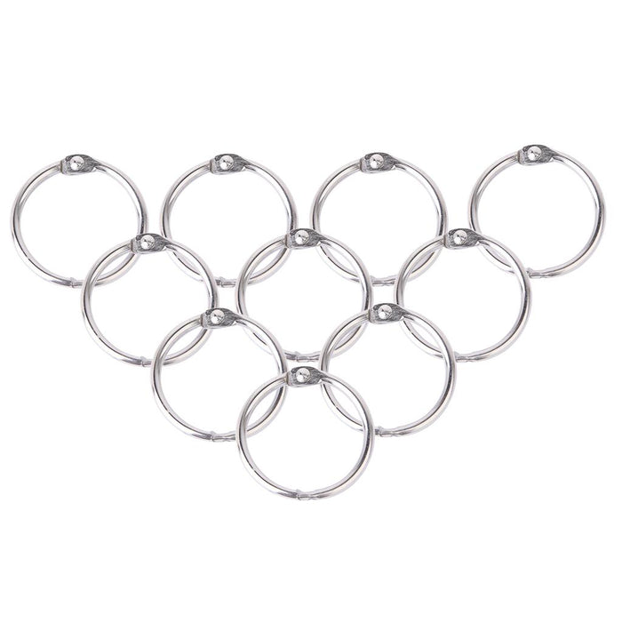 Crofta 10x Hinged Rings for Scrapbooks Albums - 45mm